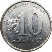 10 Guaraníes FAO reverse image
