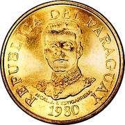 50 Guaraníes Gold obverse image