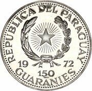 150 Guaraníes Munich Olympics - Runner obverse image