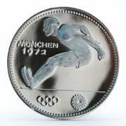 150 Guaraníes Munich Olympics - Broad Jumper, Paraguay, 1972 reverse image