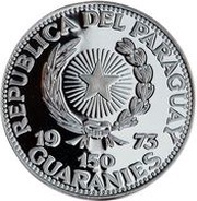 150 Guaraníes Bernardino Caballero obverse image
