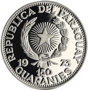 150 Guaraníes Veracruz Ceramica Vase obverse image