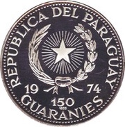 150 Guaraníes Giuseppe Garibaldi obverse image