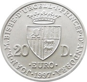 20 Diners - Joan Martí i Alanis Treaty of Rome obverse image