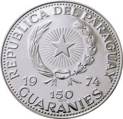 150 Guaraníes Konrad Adenauer obverse image