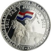 150 Guaraníes Bicentenary of Independence, Paraguay, 2011 reverse image