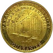 200 Guaraníes Bicentenary of Independence obverse image