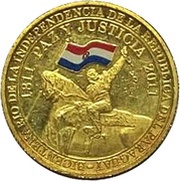 200 Guaraníes Bicentenary of Independence reverse image