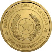 1000 Guaraníes Summer Olympics - Rio de Janario 2016 obverse image