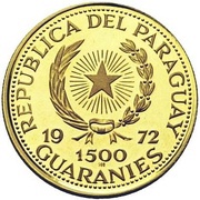 1500 Guaraníes General Alfredo Stroessner obverse image