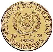 1500 Guaraníes José Félix Estigarribia obverse image