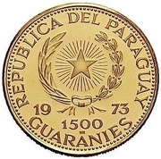 1500 Guaraníes Francisco Solano López obverse image