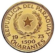 1500 Guaraníes Mixteca Culture Animal Sculpure obverse image