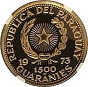 1500 Guaraníes Veracruz Ceramica Vase obverse image