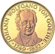 1500 Guaraníes Johann Wolfgang von Goethe reverse image