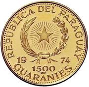 1500 Guaraníes Abraham Lincoln obverse image