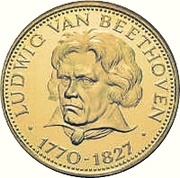 1500 Guaraníes Ludwig van Beethoven reverse image