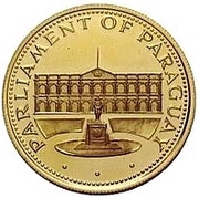 1500 Guaraníes Parliament Building reverse image