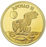 1500 Guaraníes Apollo 11 Mission reverse image