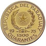 1500 Guaraníes Holy Trinity Church obverse image