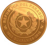 1500 Guaraníes Summer Olympics - Rio de Janario 2016 obverse image