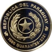 1500 Guaraníes FIFA World Cup Qatar 2022 obverse image
