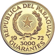 3000 Guaraníes General Alfredo Stroessner obverse image