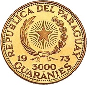 3000 Guaraníes José Félix Estigarribia obverse image