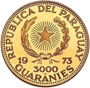 3000 Guaraníes Francisco Solano López obverse image