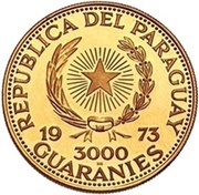 3000 Guaraníes José E. Díaz obverse image