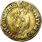 Florin "Postulate" - John of Hornes, Belgium, 1484-1485 reverse image