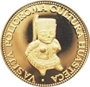 3000 Guaraníes Huasteca Culture Sculpture, Paraguay, 1973 reverse image