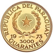 3000 Guaraníes Albrecht Dürer obverse image