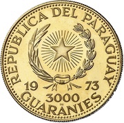 3000 Guaraníes Alessandro Manzoni obverse image