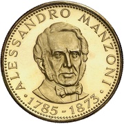 3000 Guaraníes Alessandro Manzoni, Paraguay, 1973-1974 reverse image