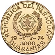 3000 Guaraníes Ludwig van Beethoven obverse image