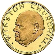 3000 Guaraníes Winston Churchill, Paraguay, 1974 reverse image