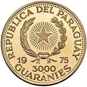 3000 Guaraníes Friendship Bridge obverse image