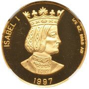 20 Diners Queen Isabella I, Andorra, 1997 reverse image