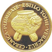 4500 Guaraníes Veracruz Ceramica Vase, Paraguay, 1973 reverse image
