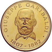 4500 Guaraníes Giuseppe Garibaldi, Paraguay, 1974 reverse image