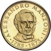 4500 Guaraníes Alessandro Manzoni, Paraguay, 1974 reverse image