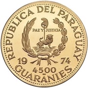 4500 Guaraníes Wilhelm Tell obverse image