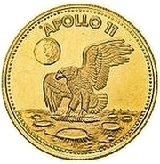 4500 Guaraníes Apollo 11 Mission reverse image