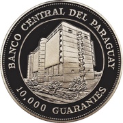 10 000 Guaraníes Guaraníes Caballero-Stroessner obverse image