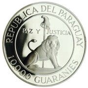 10 000 Guaraníes 8th Term of President Stroessner obverse image