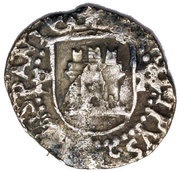 ¼ Real - Felipe II castle obverse image