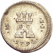 ¼ Real - Carlos IV castle reverse image