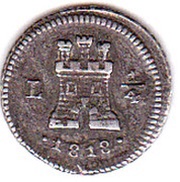 ¼ Real - Fernando VII reverse image