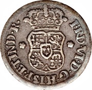 ½ Real - Fernando VI arms obverse image